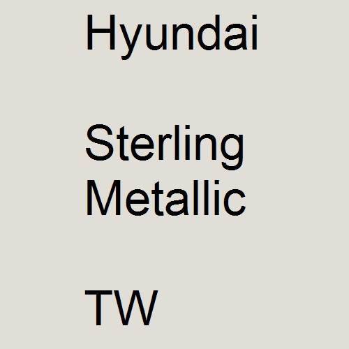 Hyundai, Sterling Metallic, TW.